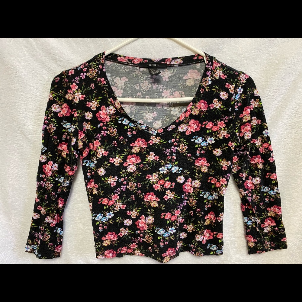 Forever 21 - Cropped floral top